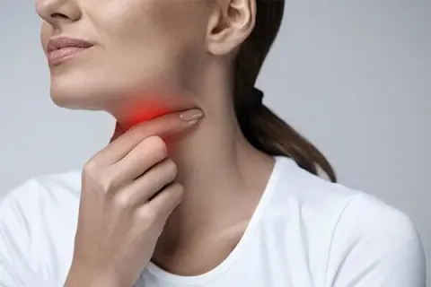 discomfort or swelling near the lymph nodes
